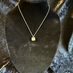 NWT Anne Marie Elegant Gold Necklace with Yellow Gemstone